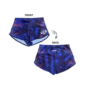 ZOOT Women's Ltd 3" Running Shorts - Limited Edition, Red White Blue, USA - XS